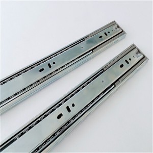 HJ4505 Soft Close Ball Bearing Drawer Runners 3 Section Metal laci Guide ril