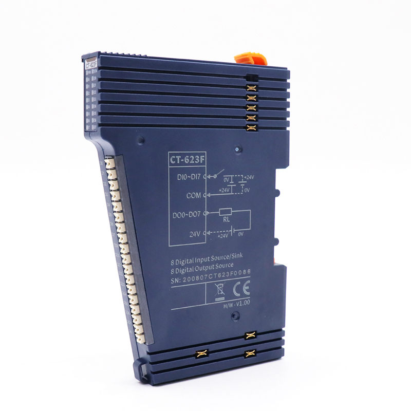 CT-623F: 8 digital input&8 digital output /24VDC/ source or sink