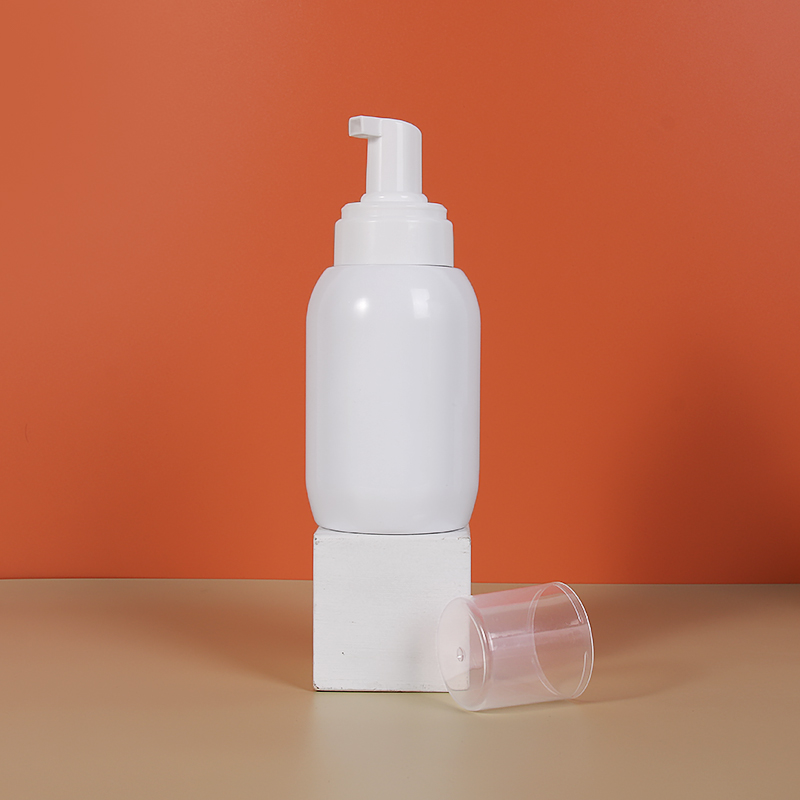 Drum Shape 10 oz 300ml PET Foam Cleansing Mousse Bottle Plastic Bottles Hand Soap Shower Gel Container