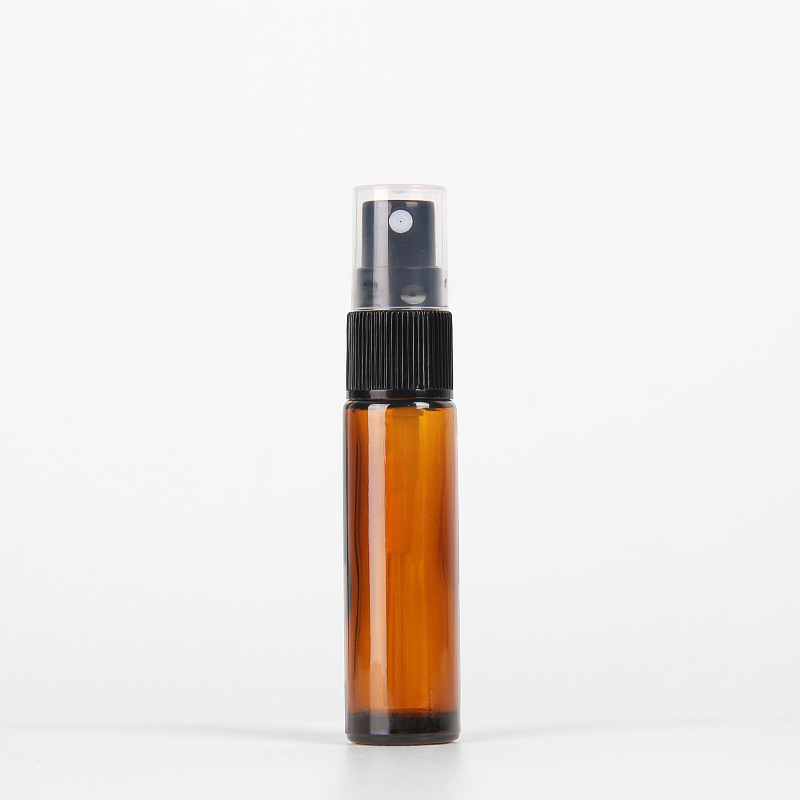 Customize 10ml Amber Brown Perfume Glass Mist Spray Essence Oil Bottles Packaging