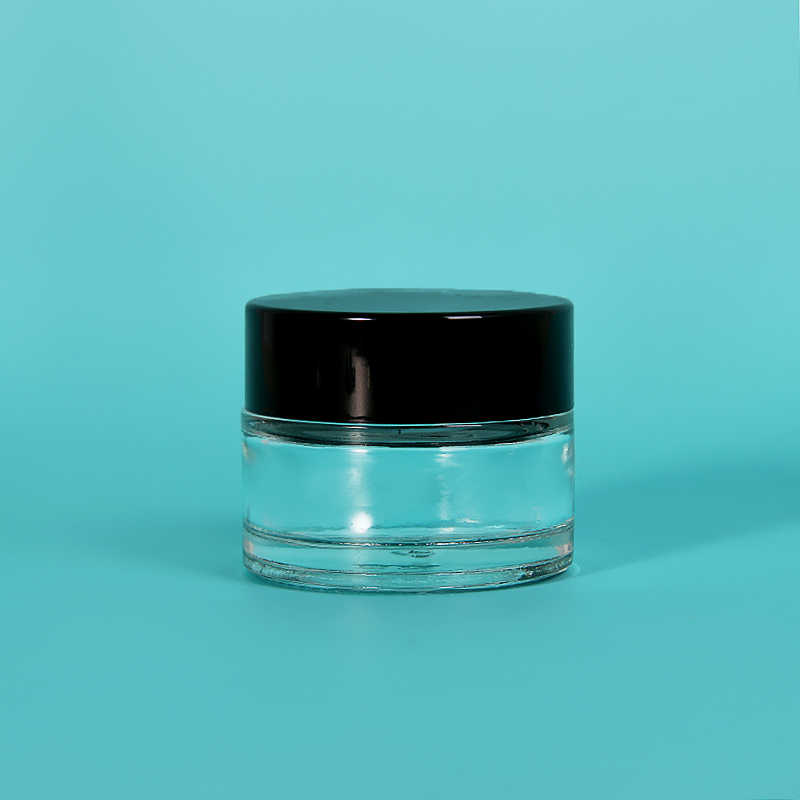 Hot Sale Cosmetic Eye Face Cream Container glass jar 15ml luxury empty packaging