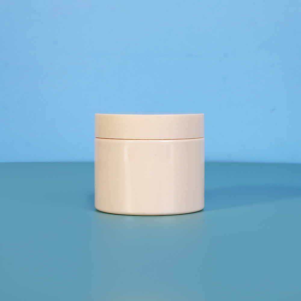 Free sample customize 150ml Empty Round PET jar Plastic cream round cosmetic container