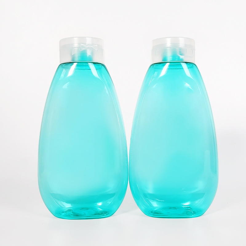 Custom 520 ml PET Bottles Flip Cap Container Shampoo Toner Plastic Cosmetic Packaging Mouthwash bottle