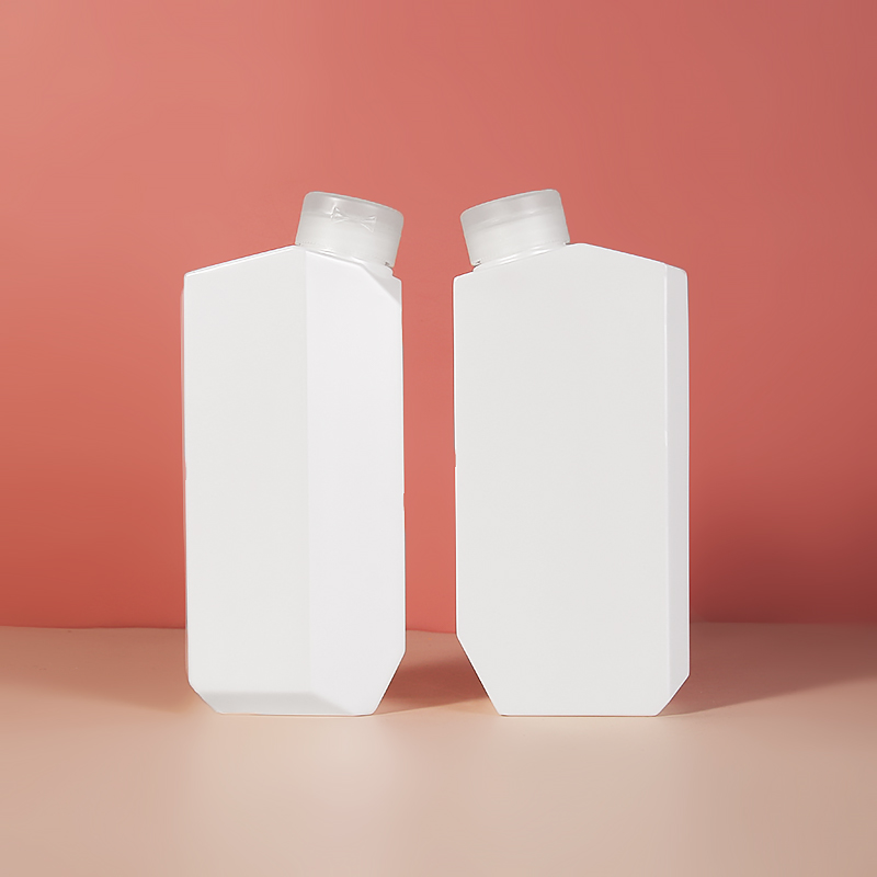400ml HDPE Bottle Irregular Shape Flip Cap Laundry Detergent Liquid Soap Container Body Wash Packaging
