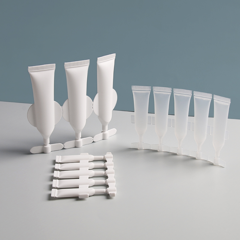 OEM 1ml 2ml 5ml Small size soft white Test Mini PE Plastic Ampoule Calandria Sample Tube for Ointment
