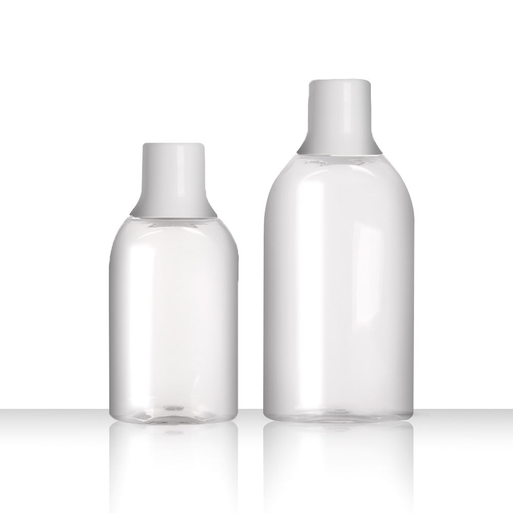 120ml 170ml Oval shape PET mouth wash bottle packaging