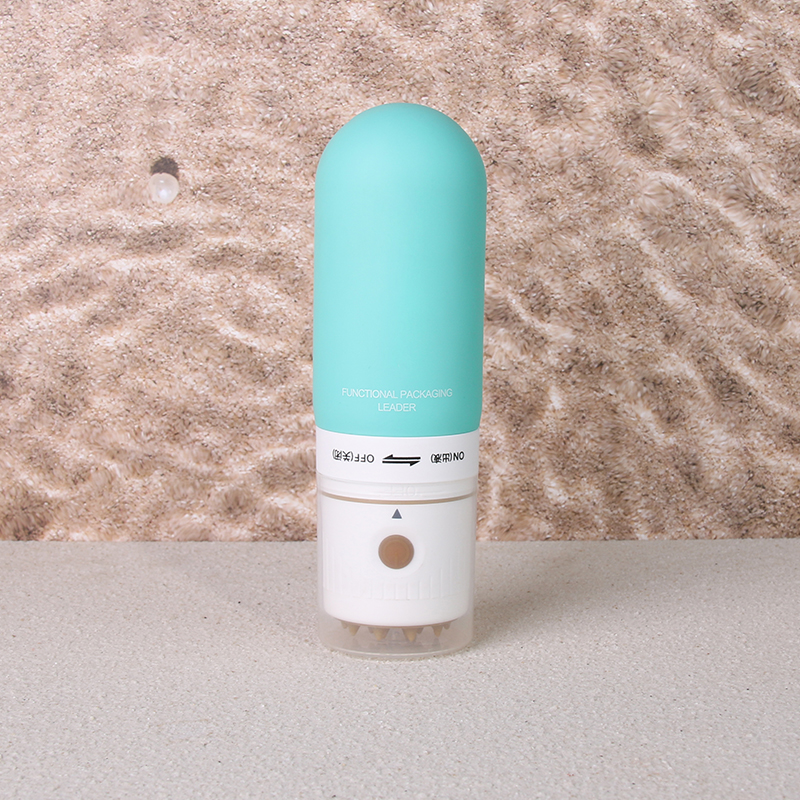 Luxury Electric Power Upside-down HDPE Bottle 160ml silicon massage applicator Empty Neck Cream bottle