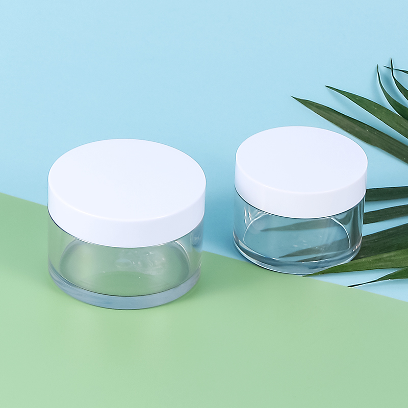Thick Wall 50ml 100ml wide mouth plastic PET Storage Jars Cream Body Scrub Cosmetic Packaging