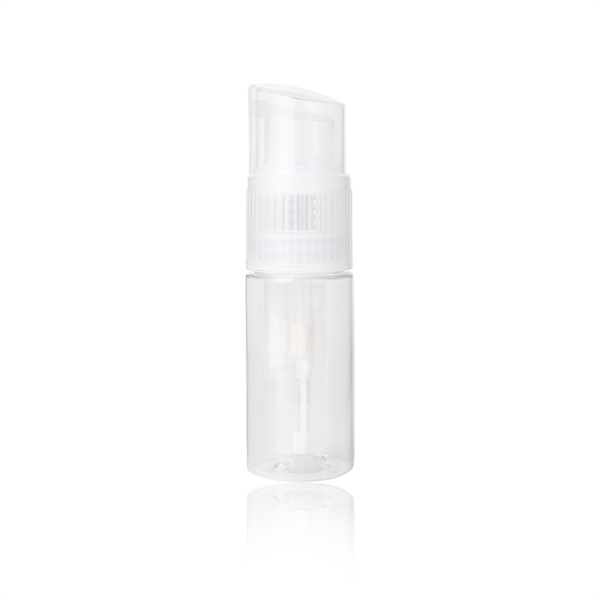 60ml 2oz powder pump spray bottle Round PET Bottles Empty Cosmetic Packaging