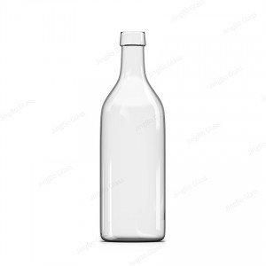 100ml 500ml 750ml Super Flint Cork Top with Flat Shoulder Glass Bottles for Whiskey Gin Vodka Rum Liquor