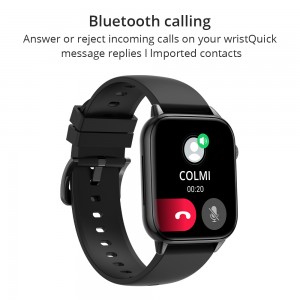 C60 Smartwatch 1,9" HD-skjerm Bluetooth Calling Heart Rate Sport Smart Watch