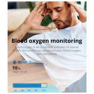 Smart Ring Heart Rate Blood Oxygen Workout IP67 Waterproof SmartRing