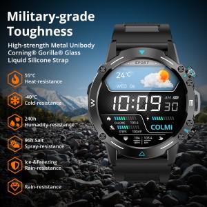 M42 Smartwatch 1,43-tommers AMOLED-skjerm 100 sportsmoduser Voice Calling Smart Watch