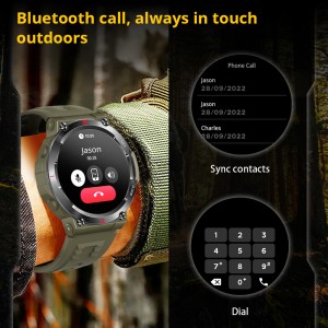 V70 Smartwatch 1.43 ″ AMOLED Ratidza Bluetooth Call Fitness Smart Watch