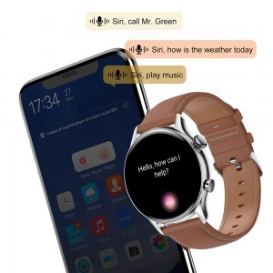 i30 Smartwatch 1.3 ″ AMOLED-skerm Altyd op display Heart Rate Sport Smart Watch
