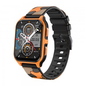 P73 Smartwatch 1.9″ Ekrano Vokanta Subĉiela IP68 Akvorezista Smart Watch