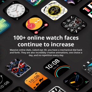 P73 Smartwatch 1.9″ Affichage appelant une montre intelligente étanche IP68 extérieure