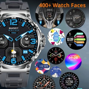 V69 Smartwatch 1.85″ Ekran 400+ Saat Üzləri 710 mAh Batareya Ağıllı Saat