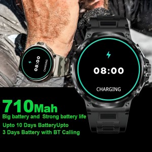 V69 Smartwatch 1,85 дюймдік дисплей 400+ сағат беттері 710 мАч батареясы бар смарт сағат