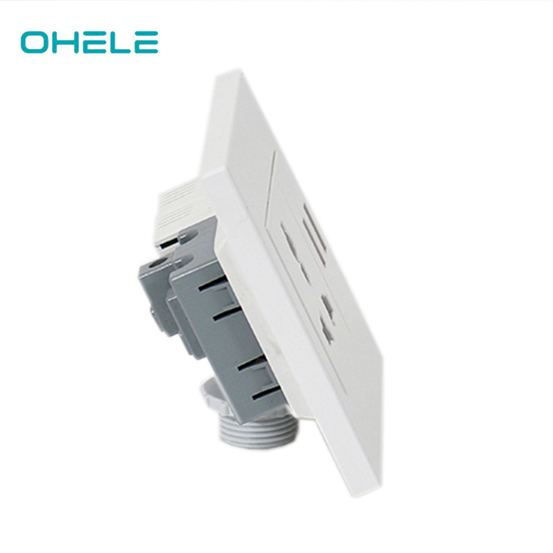 factory customized Wall Socket Switch - 1 Gang Multi-function Socket+2 Gang USB – Ohom