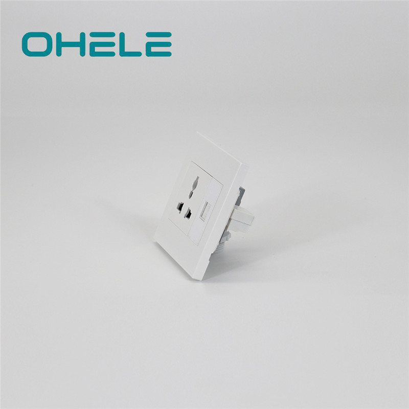 China Factory for Wall Spacers For Laminate Flooring - 1 Gang Multi-function Socket+1 Gang Telephone Port – Ohom