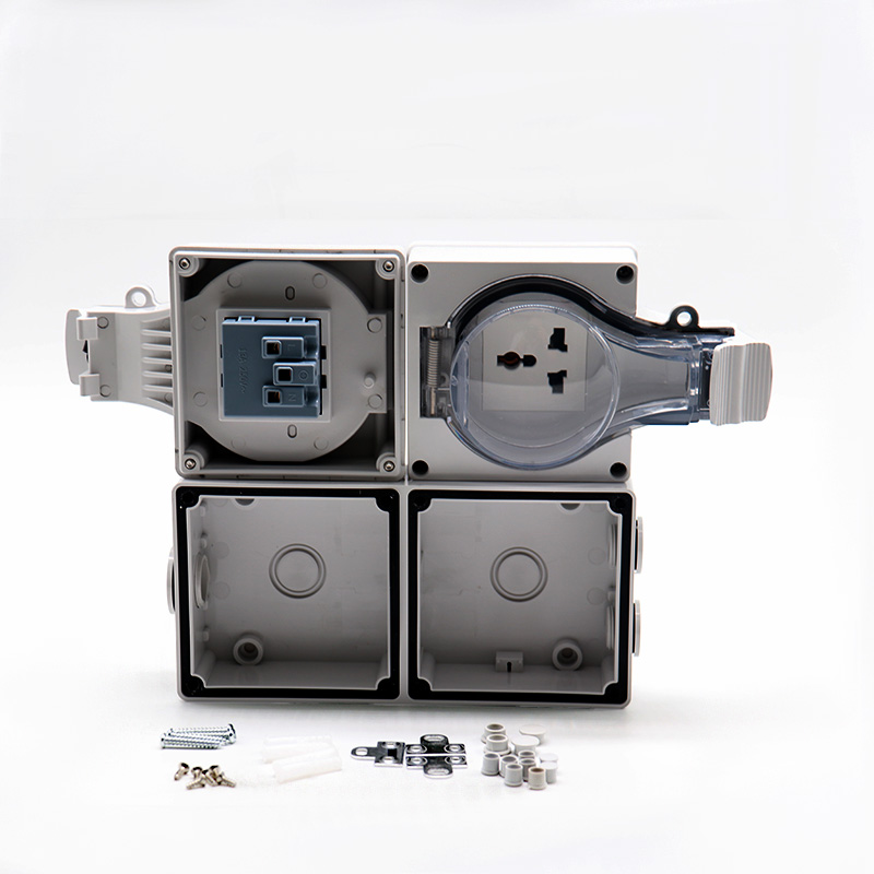 Factory Cheap Hot Waterproof 12v Plug And Socket - 2 Gang Multi-function Socket – Ohom