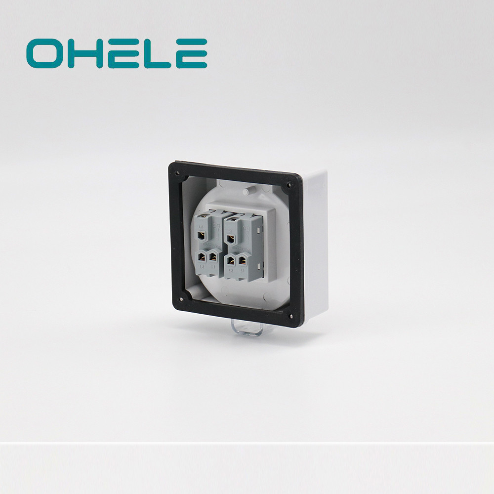 Big discounting Wiring A Switched Outlet - High Quality IP66 water proof 2 Gang wall switch  – Ohom