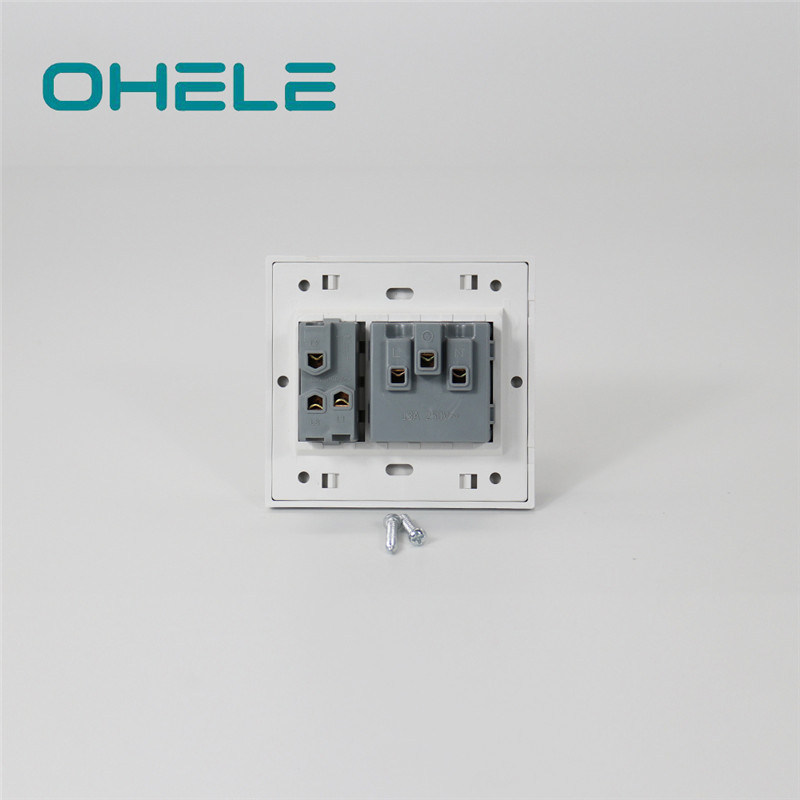 China Supplier Stainless Steel Wall Sockets - 1 Gang Multi-function Socket+1 Gang Switch – Ohom