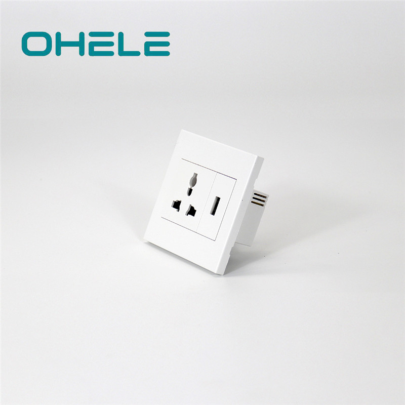 2020 wholesale price Wall Tile Leveling Clips - 1 Gang Multi-function Socket+1 Gang USB – Ohom