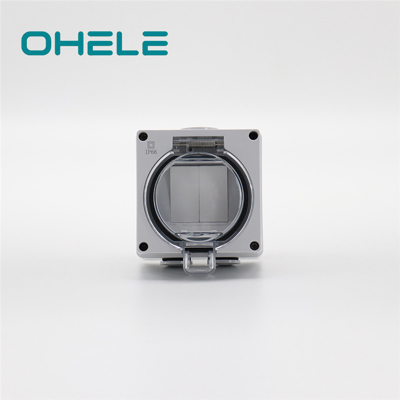Internal Threaded Pipe Switch Finger Plate - 2 Gang switch – Ohom