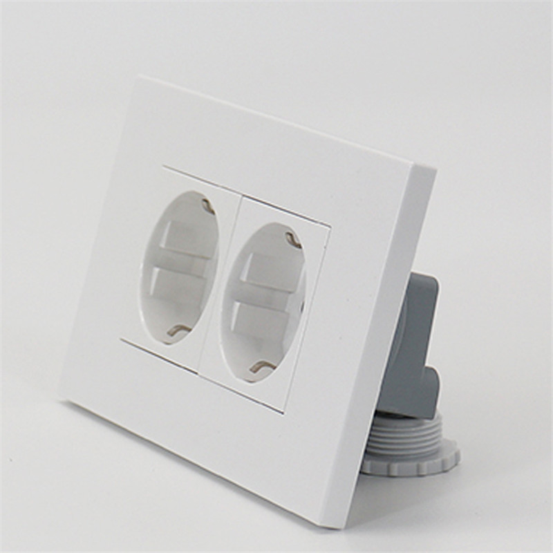 Factory Price Plug Socket Faceplates - 2 Gang German(EU) Socket – Ohom