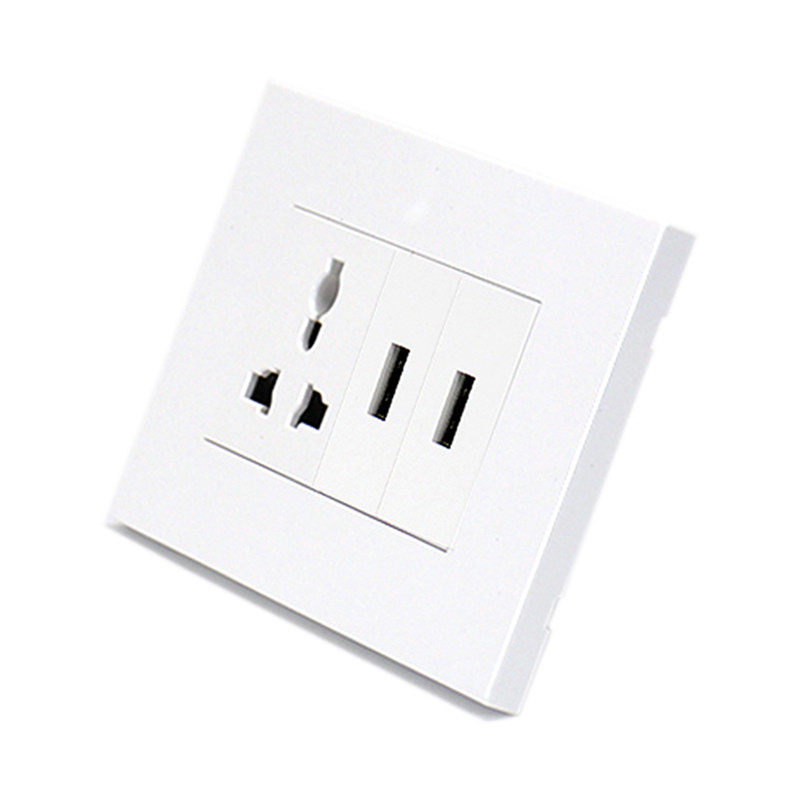 2020 Good Quality Wall Tile Leveling Spacers - 1 Gang Multi-function Socket+2 Gang USB – Ohom
