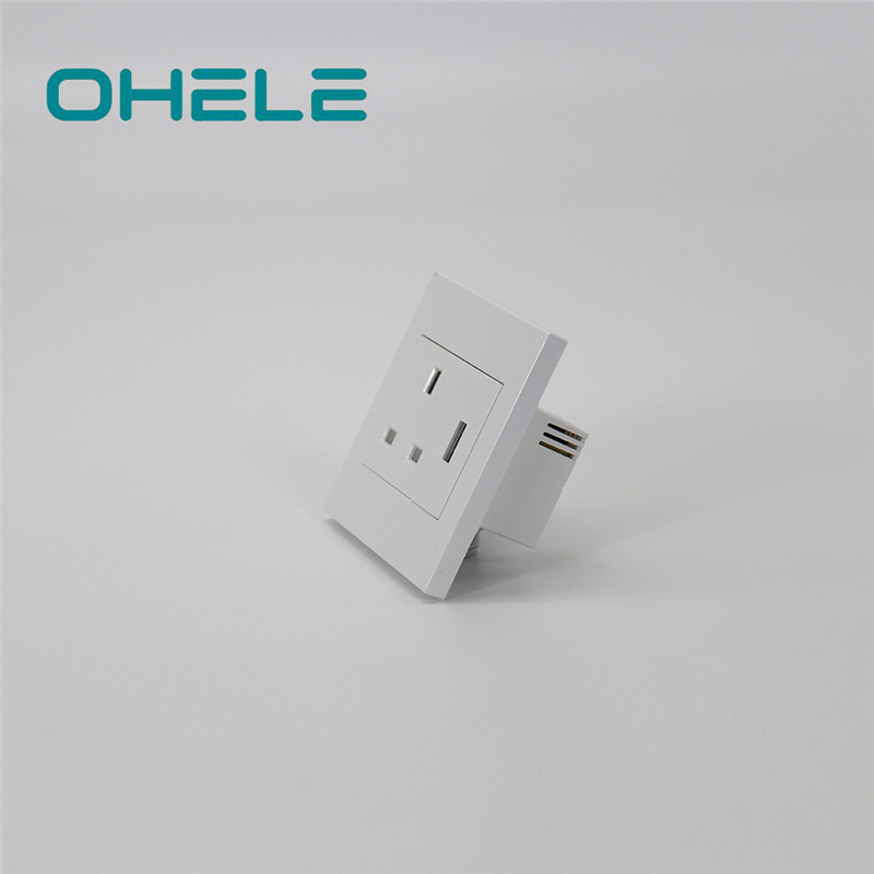 China wholesale Wall Tile Clips - 1 Gang UK Socket+1 Gang USB – Ohom