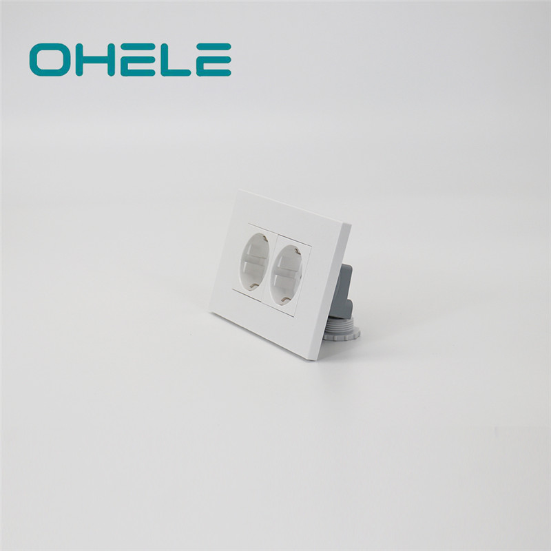 Excellent quality Double Switched Wall Socket - 2 Gang German(EU) Socket – Ohom