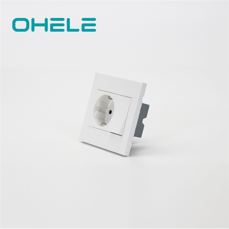 Newly Arrival Type G Wall Outlet - 1 Gang Switch + 1 Gang German(EU) Socket – Ohom