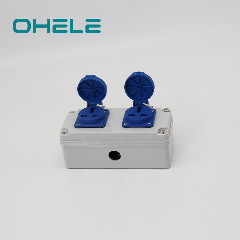 Reasonable price Waterproof Electrical Outlet - 2 Gang Multi-function Socket – Ohom