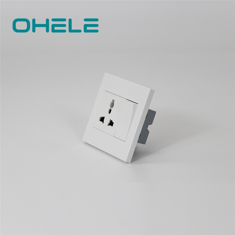 2020 Good Quality Wall Tile Leveling Spacers - 1 Gang Multi-function Socket+1 Gang Switch – Ohom