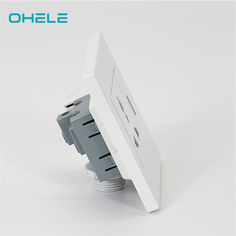 New Arrival China Chrome Wall Sockets - 1 Gang Multi-function Socket+1 Gang USB – Ohom
