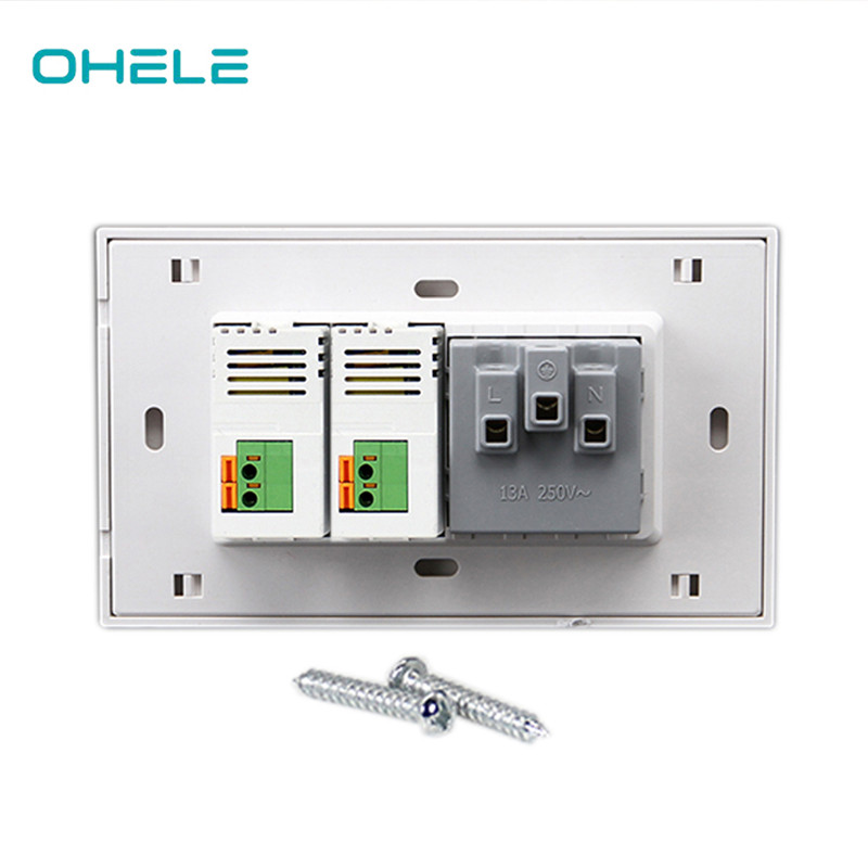 Factory Price For Plasterboard Plug Socket - 1 Gang Multi-function Socket+2 Gang USB – Ohom
