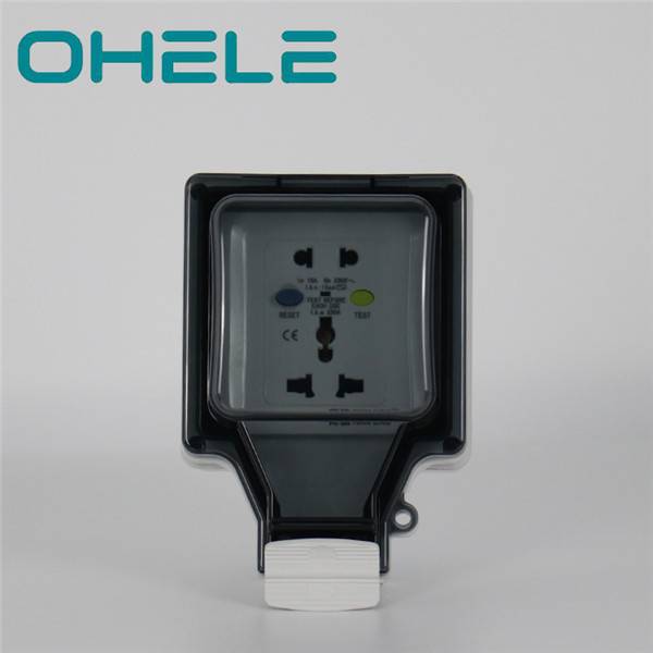 86 type waterproof box 10A multifunction socket with leakage protection 1