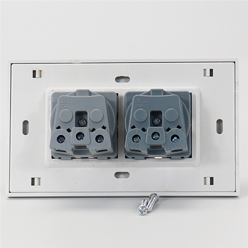 Factory Price For Plasterboard Plug Socket - 2 Gang German(EU) Socket – Ohom