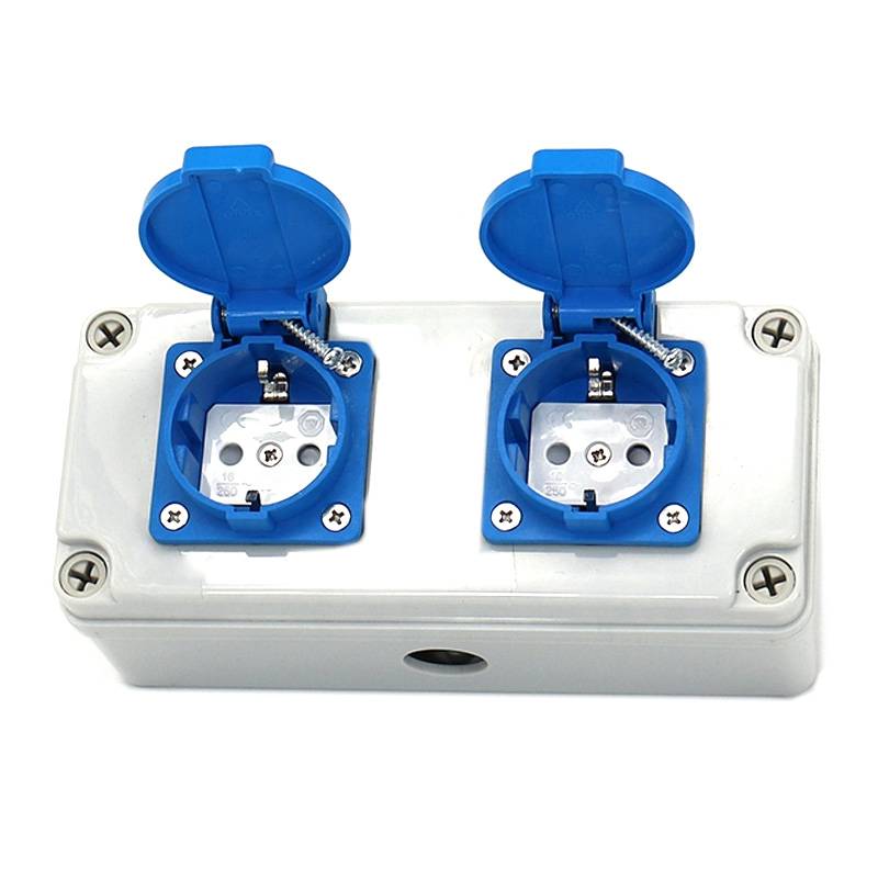 IP44 16A 250V German waterproof switch and sockets