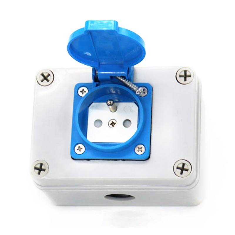 IP44 Waterproof 1Gang French Wall Switch And Socket
