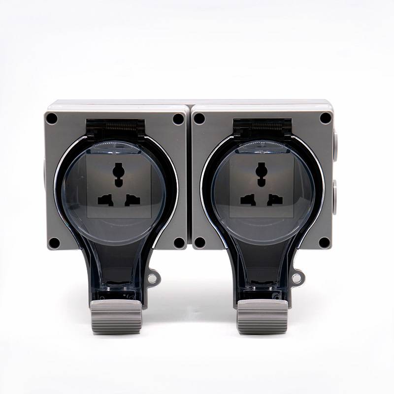 Multi-function type IP66 waterproof wall switch and socket