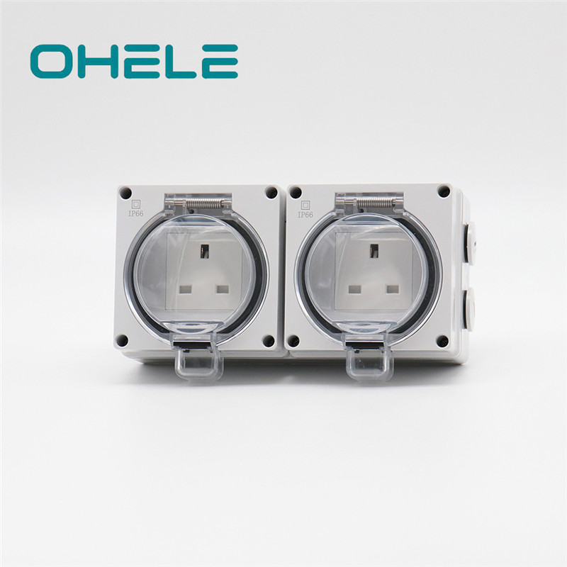 Male Threaded Nipple Light Switches And Sockets - 2 Gang UK Socket – Ohom