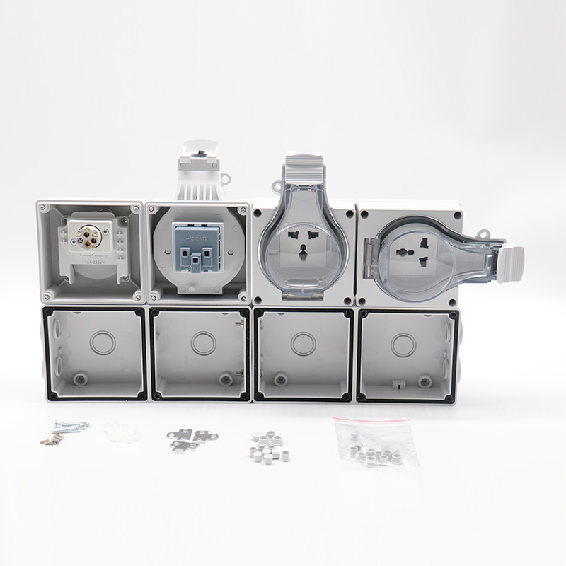 Special Design for Water Resistant Rocker Switch - 1 Gang Switch +3 Gang Multi-function Socket – Ohom
