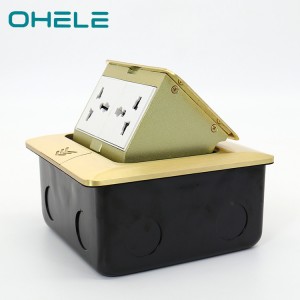 Pop up power outlet Ground 2 Gang Multi-function Box Socket