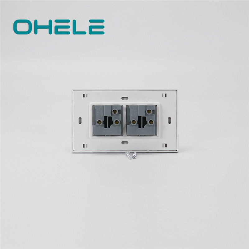 Good Wholesale Vendors Multi Plug Wall Outlet - 2 Gang UK Socket – Ohom