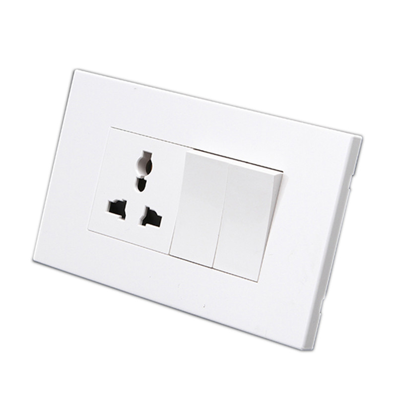 Bottom price Electrical Wall Plug Types - 1 Gang Multi-function Socket+2 Gang Switch – Ohom