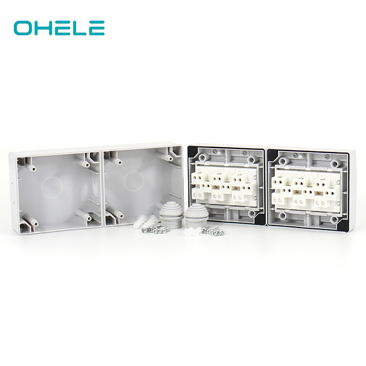 Factory Promotional Wiring An Outlet With 2 Wires - IP55 6 Gang waterproof switch – Ohom